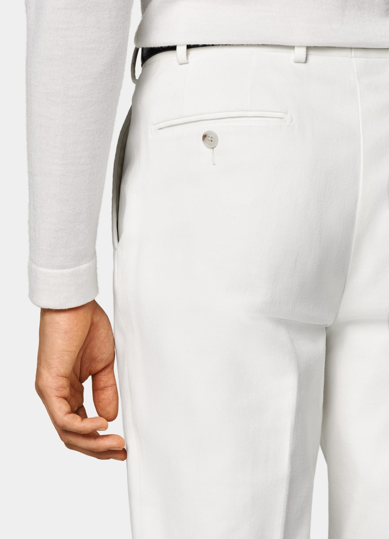 Pantalon Straight Leg blanc cassé
