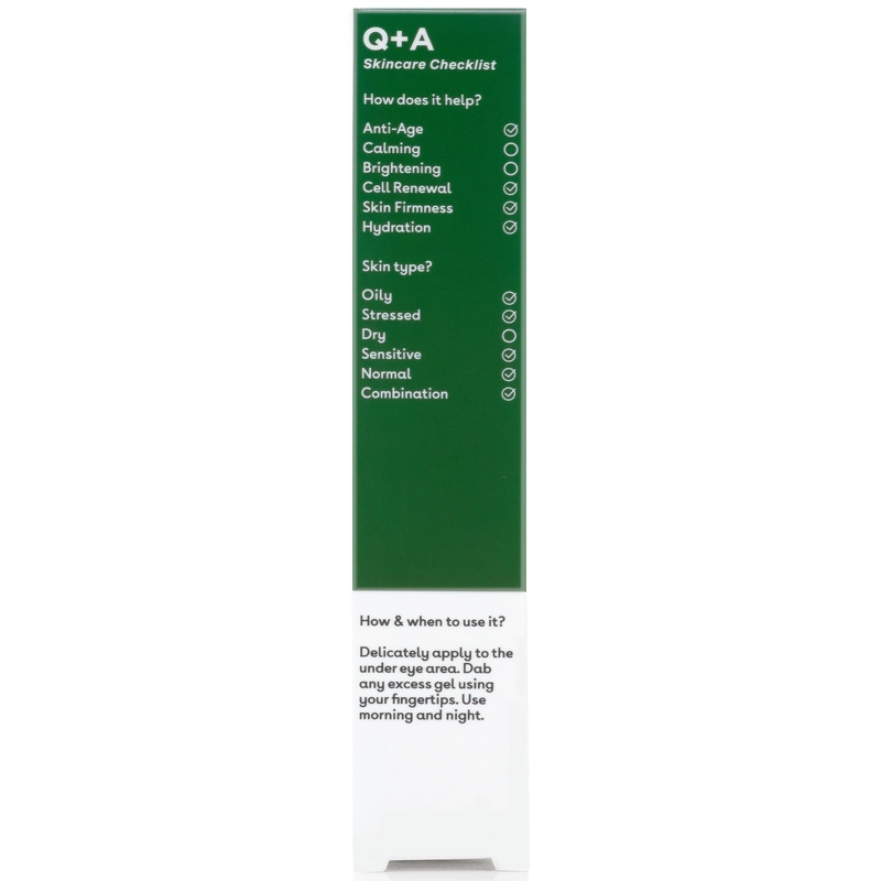 Q+A Seaweed Peptide Eye Gel 15 ml
