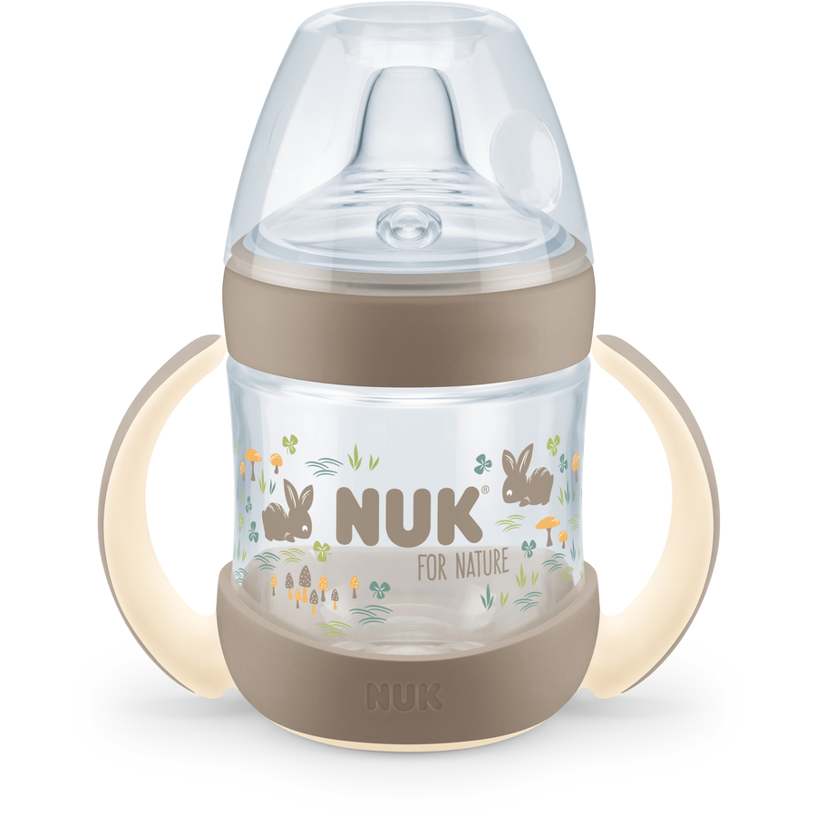 NUK Trinklernflasche NUK for Nature, 150ml, braun