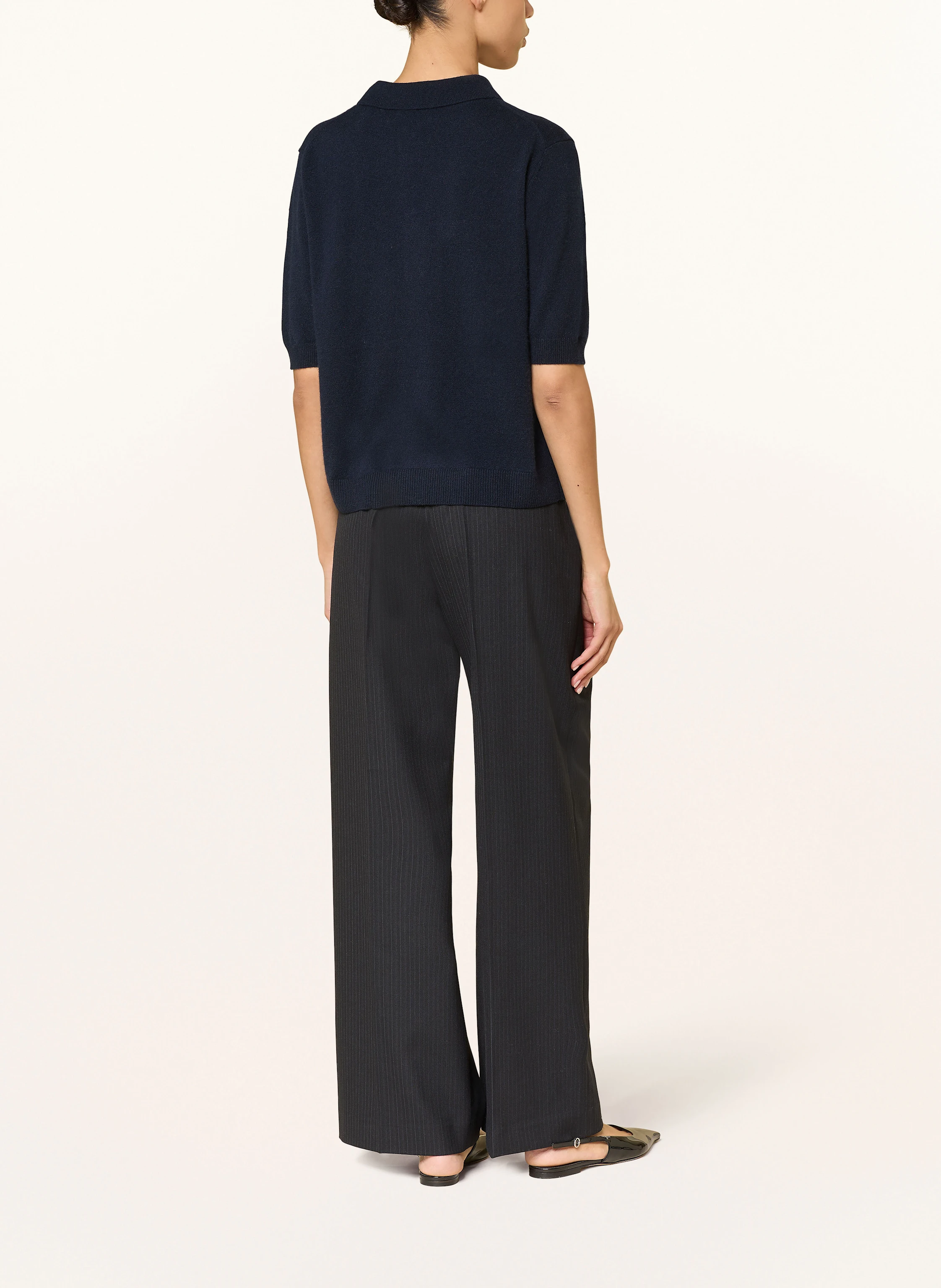 HEMISPHERE Strick-Poloshirt aus Cashmere