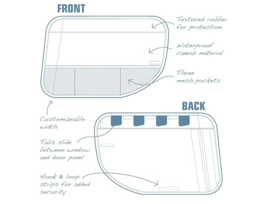 KURGO - Protections de portière 2 pcs