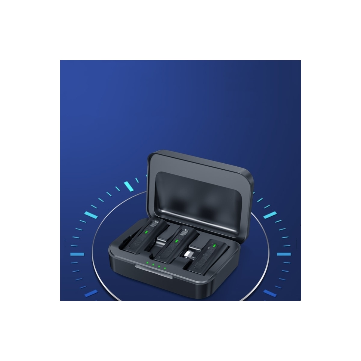 Lettbetjent mikrofon (lavalier) for mobiltelefon, med klips