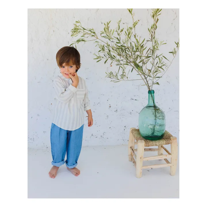 Búho Pantalon Denim Lin | Bleu jean