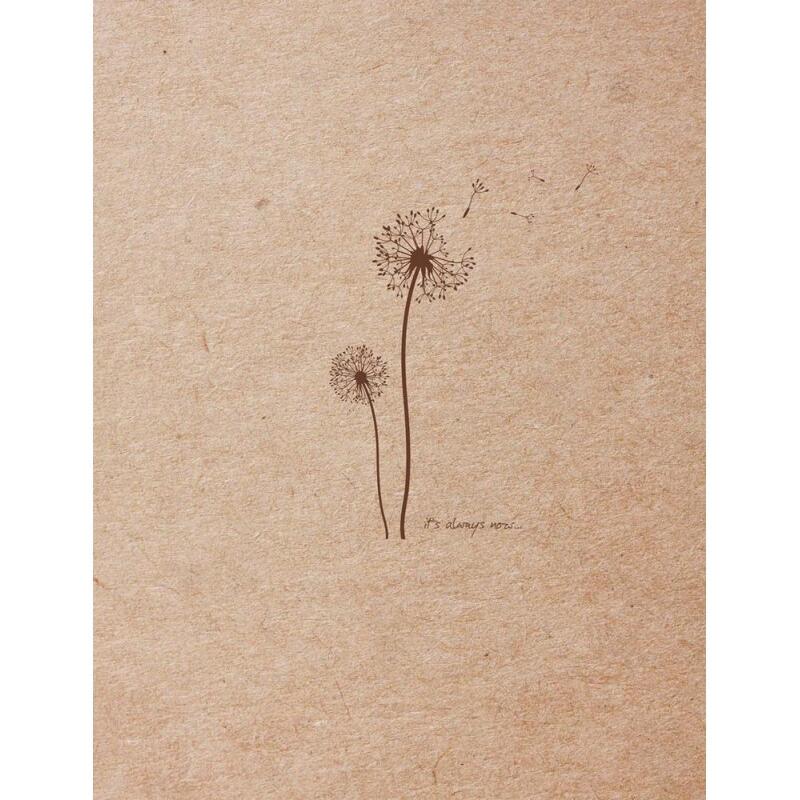 Flying Spirit carnet cousu 60F 16x21cm 90g - Kraft brun