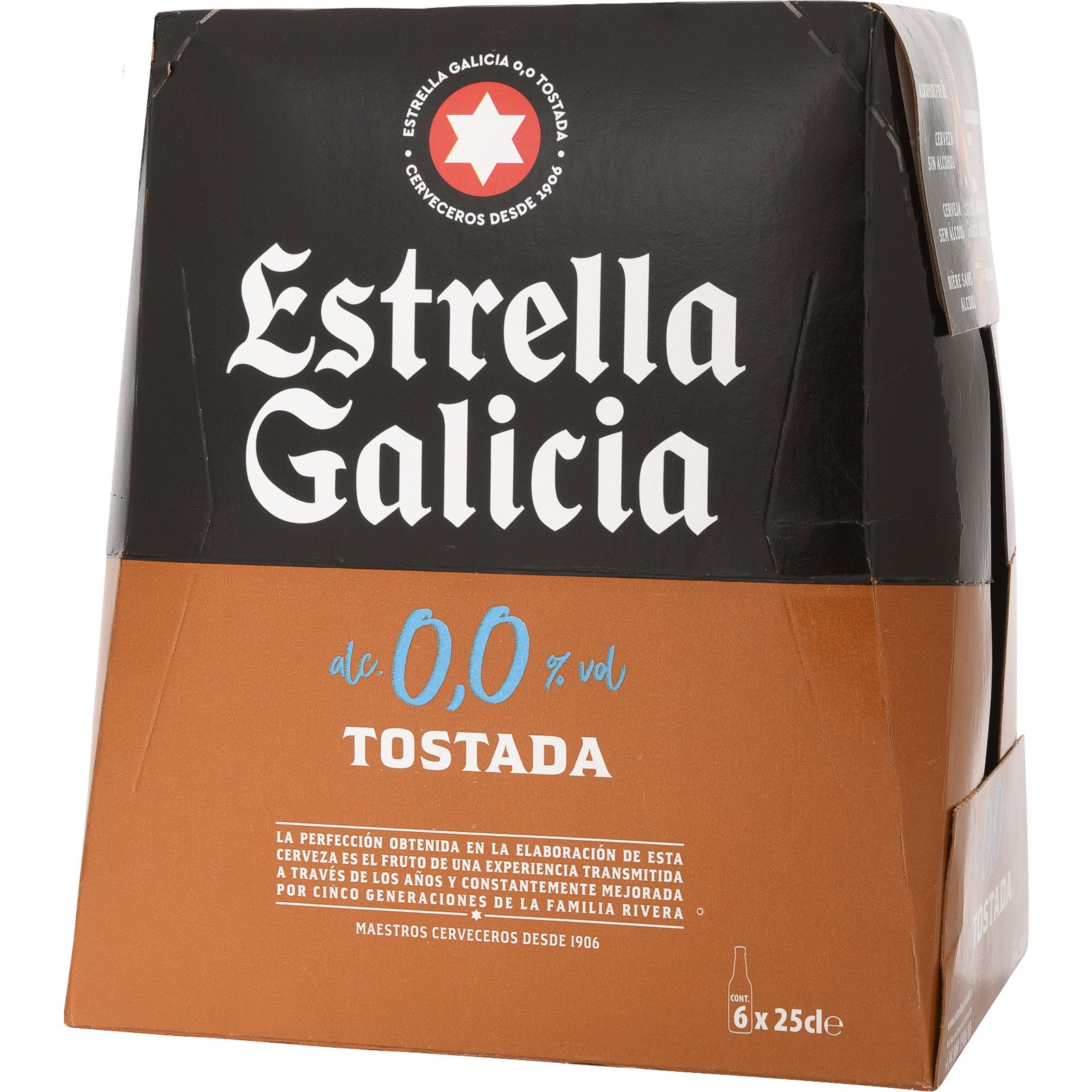 Estrella Galicia Tostada 0.0 % Bier 6 x 25 cl