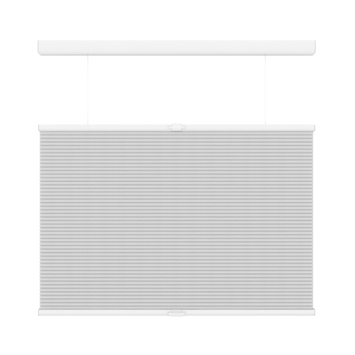 KARWEI dubbel plisségordijn met greepbediening lichtdoorlatend wit (kleurnr. 6001) 60x180 cm (bxh)