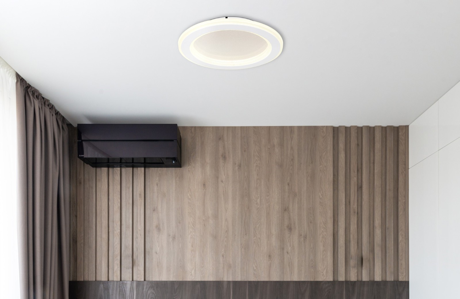 LED-Deckenleuchte - weiß - Crystal-Sand-Effekt - Ø 30 cm