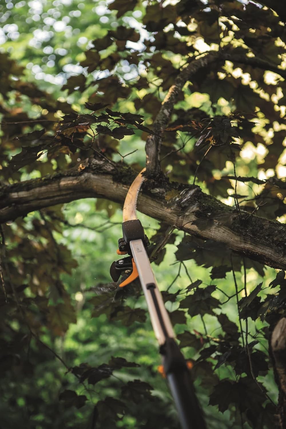 Fiskars Schneidgiraffen-Set, 2-teilig, Bypass Teleskop-Schneidgiraffe UPX86 (Länge 2,4 – 4 m) und Baumsäge für Bypass Teleskop-Schneidgiraffe UPX86 und UPX82 (Länge: 46 cm), 1077330