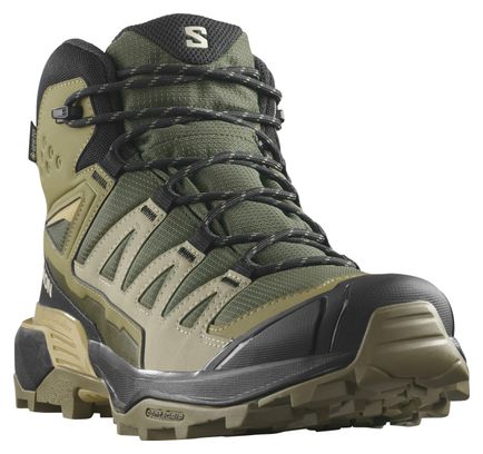 Chaussures de Randonnée Salomon X Ultra 360 Mid GTX Khaki Noir
