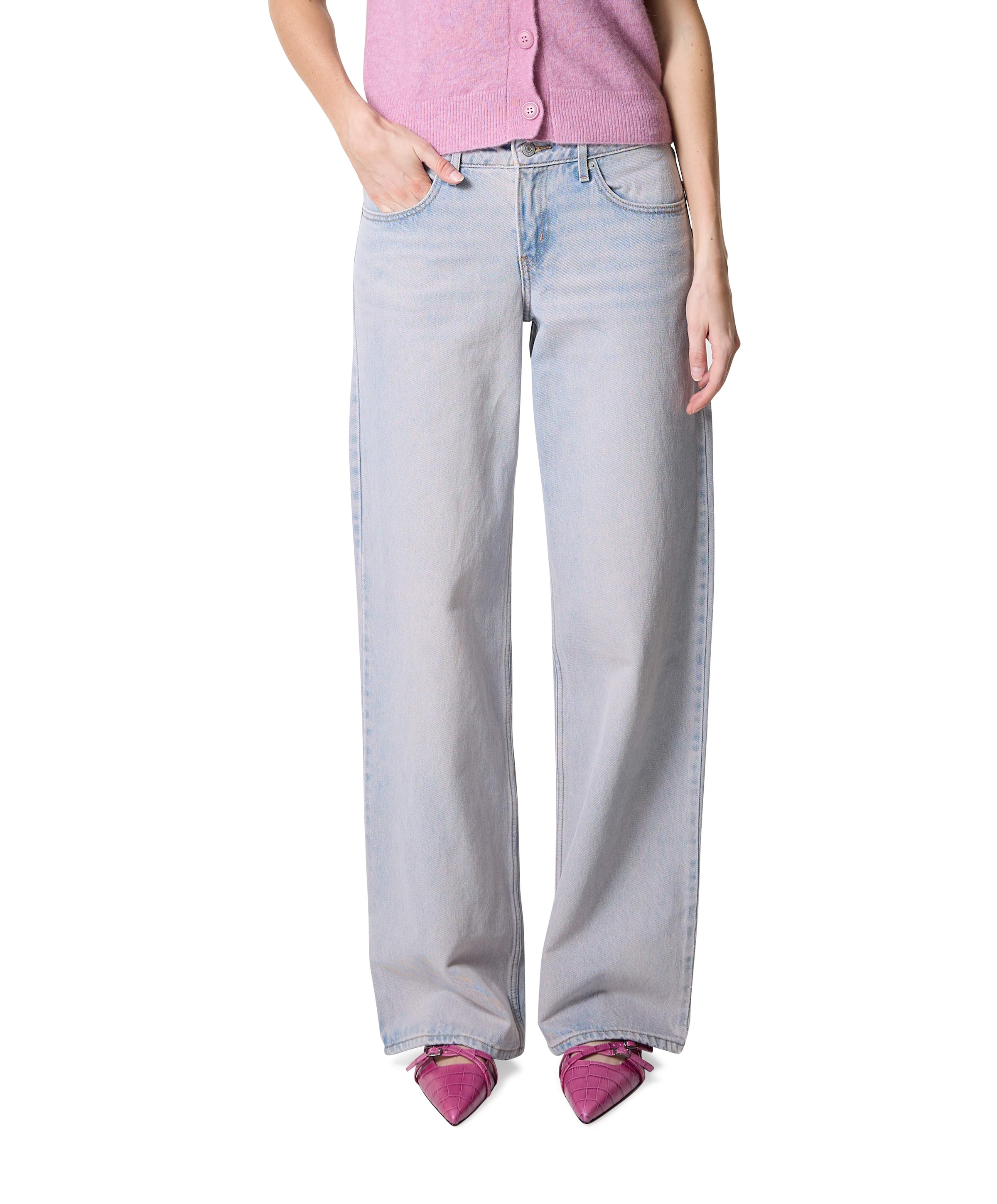 Levi's Low loose rose up LL dames jeans blauw
