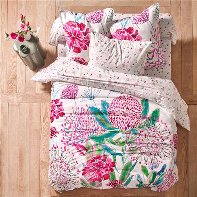 Linge de lit fleurs des tropiques