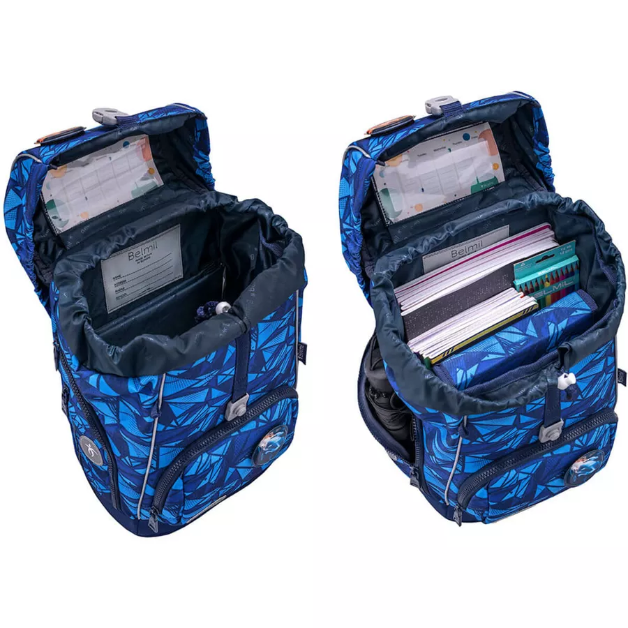 Belmil Schulranzen Premium Comfy Plus Set 5-teilig Glacier Blue