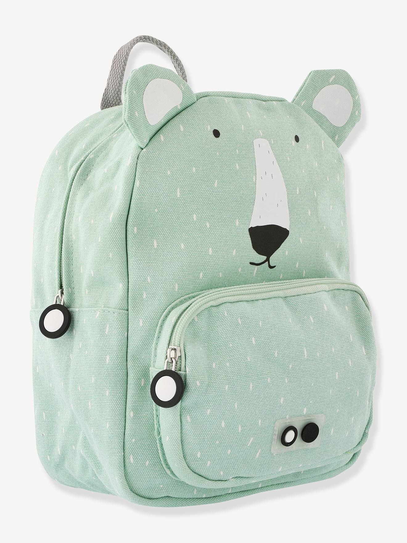 Mochila TRIXIE com estampa de animais, amarelo escuro, lisa.