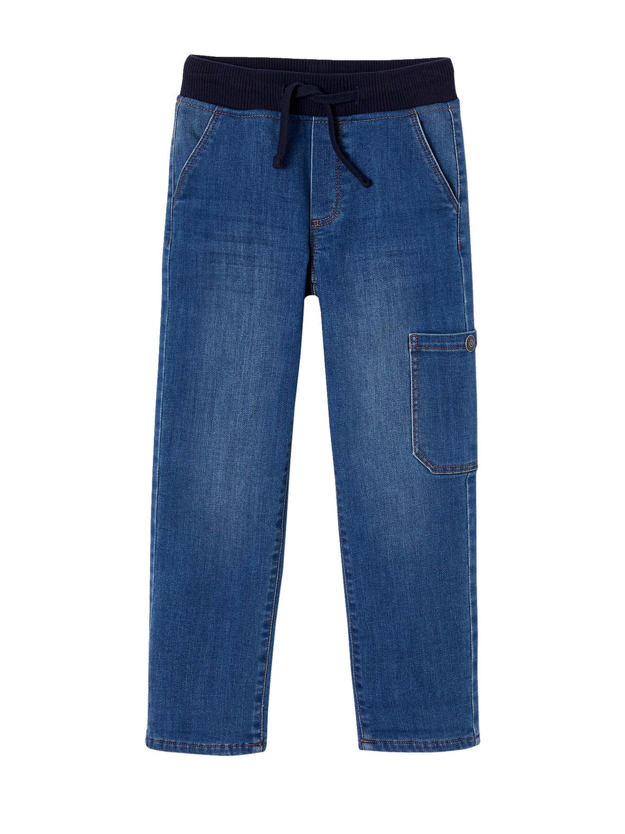 Vertbaudet Die UNVERWÜSTLICHE, robuste Jungen Thermojeans blue stone