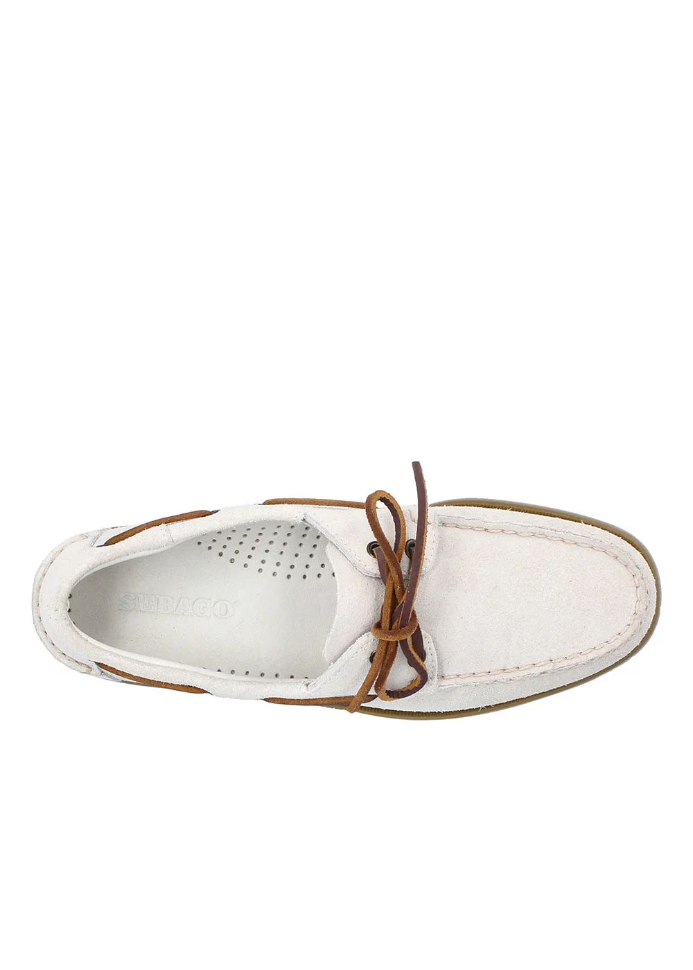 DOCKSIDE PORTLAND SUEDE LAMB WHITE GUM