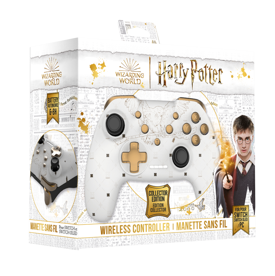 Trade Invaders Wireless Controller Harry Potter Hedwig White (Nintendo Switch)