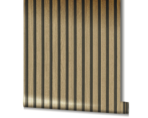 Vliesbehang 33960 Botanica 3D houtlook bruin
