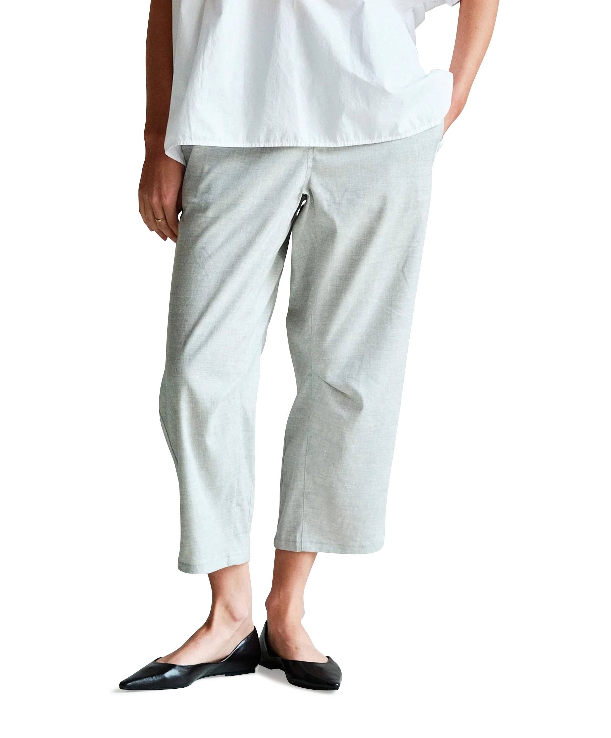 Penn & Ink N.Y. Dames broek grijs