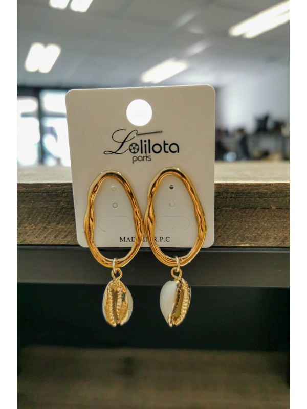 Boucles d'oreilles dorées Mia - Mile Mila