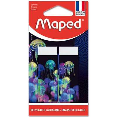 Maped Deepsea Paradise - 2 gommes (blister)