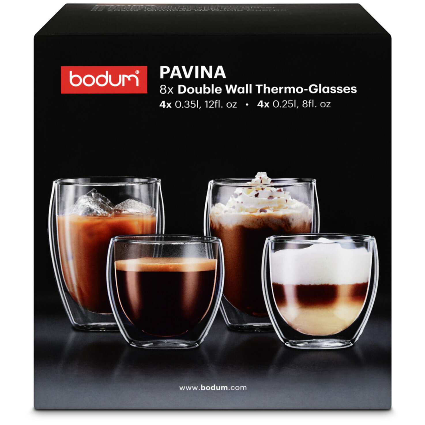 Bodum Doppelwandglas Pavina 8 Stück