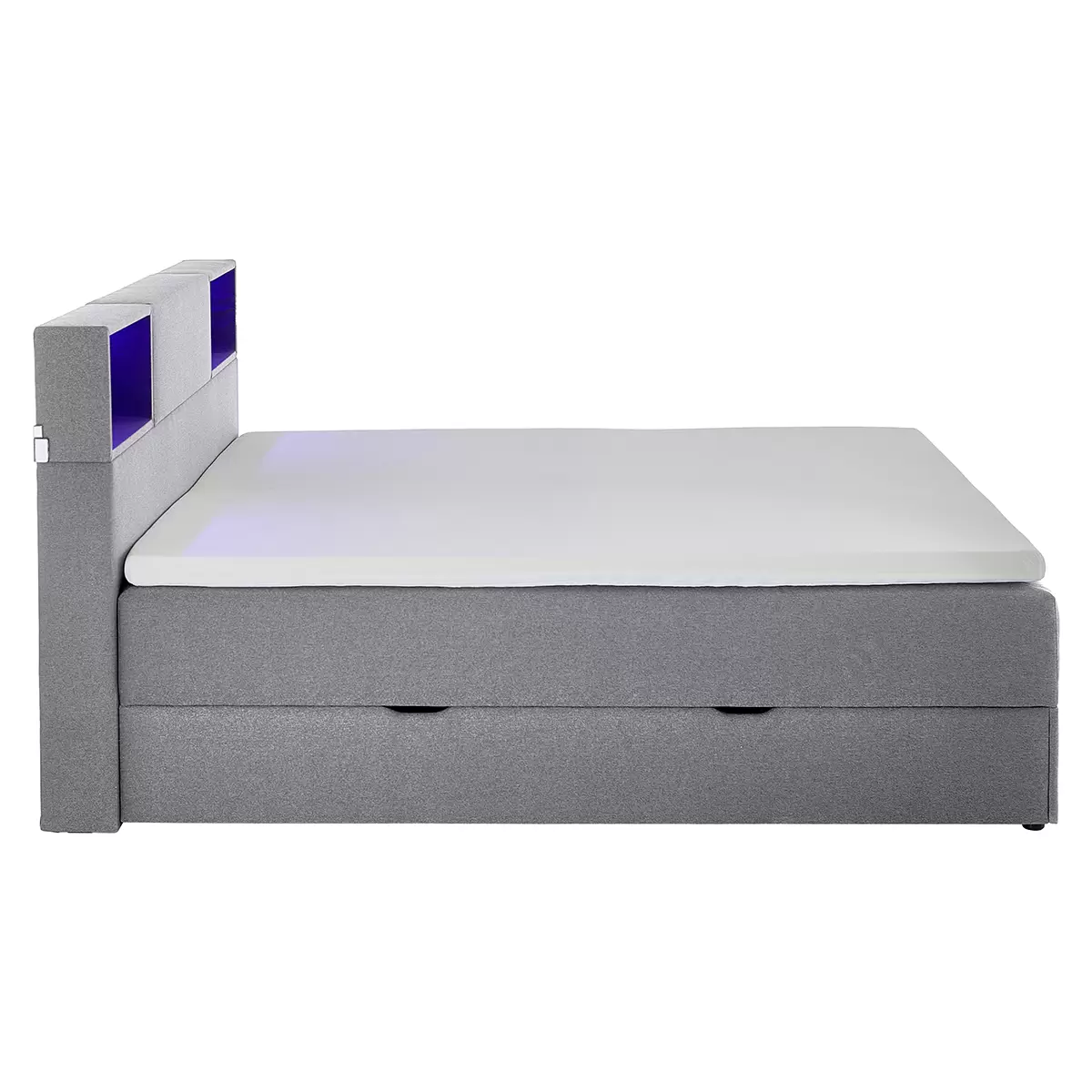 Boxspringbett Caja 180x200 Hellgrau