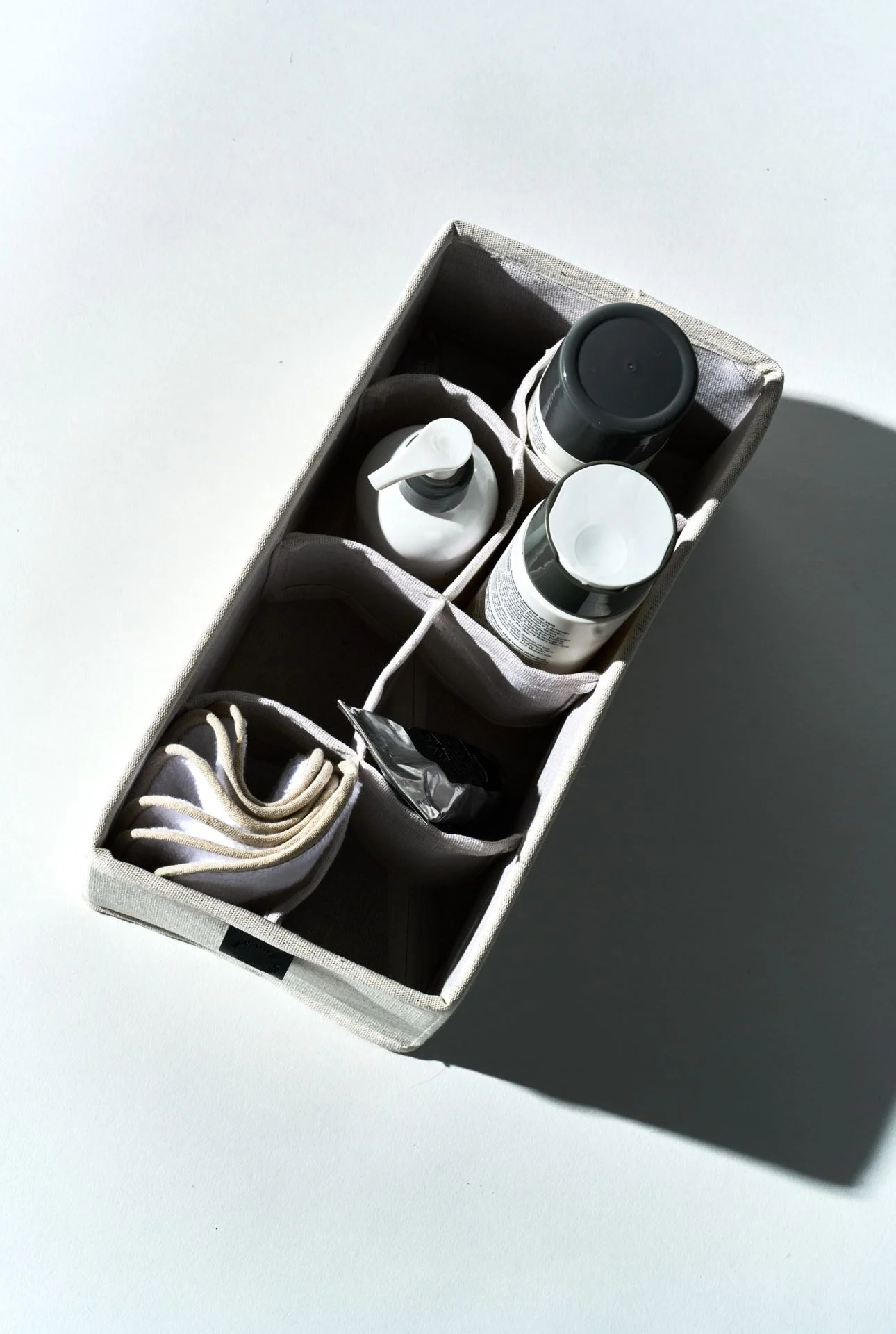 Organiseringsboks lys natur - 28x14x11 cm