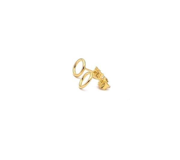 Unique And Co Ladies Unique And Co Sterling And gold Stud Earrings