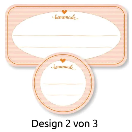 Avery Zweckform Z-Design 56820, Sticker auf Rolle, Homemade, 50 Aufkleber
