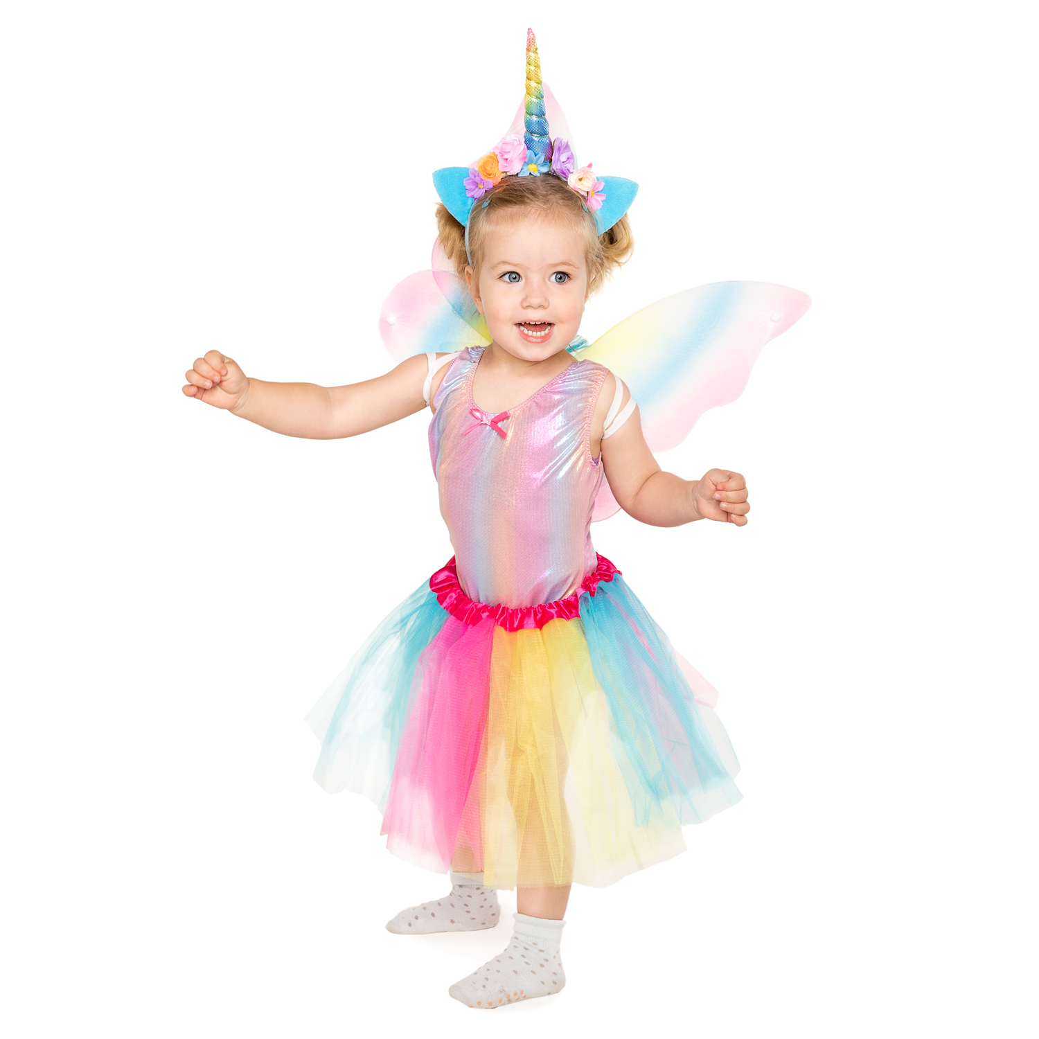 Bodysuit Regenboog Roze, 5-6 jaar