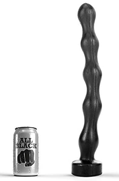 All Black Anal Beads 41,5 cm Ekstra lang analdildo