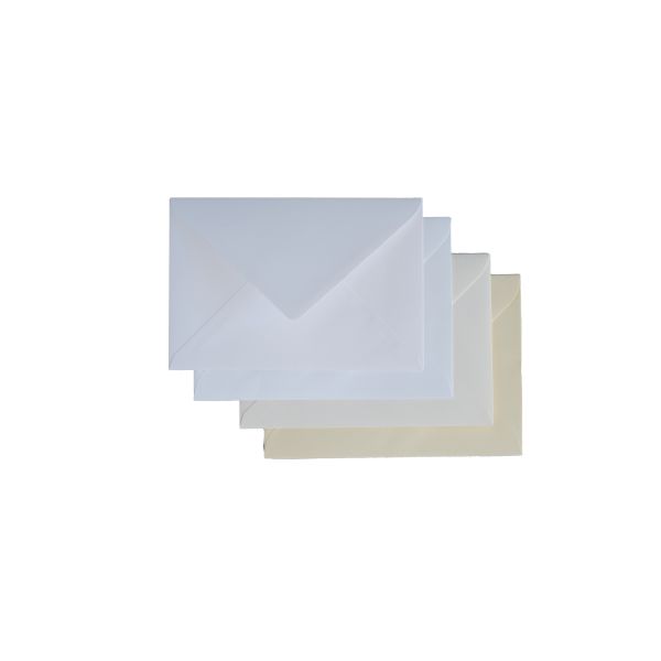 Envelope Texturizado Branco Pálido para Convites B6 Pack 10 un