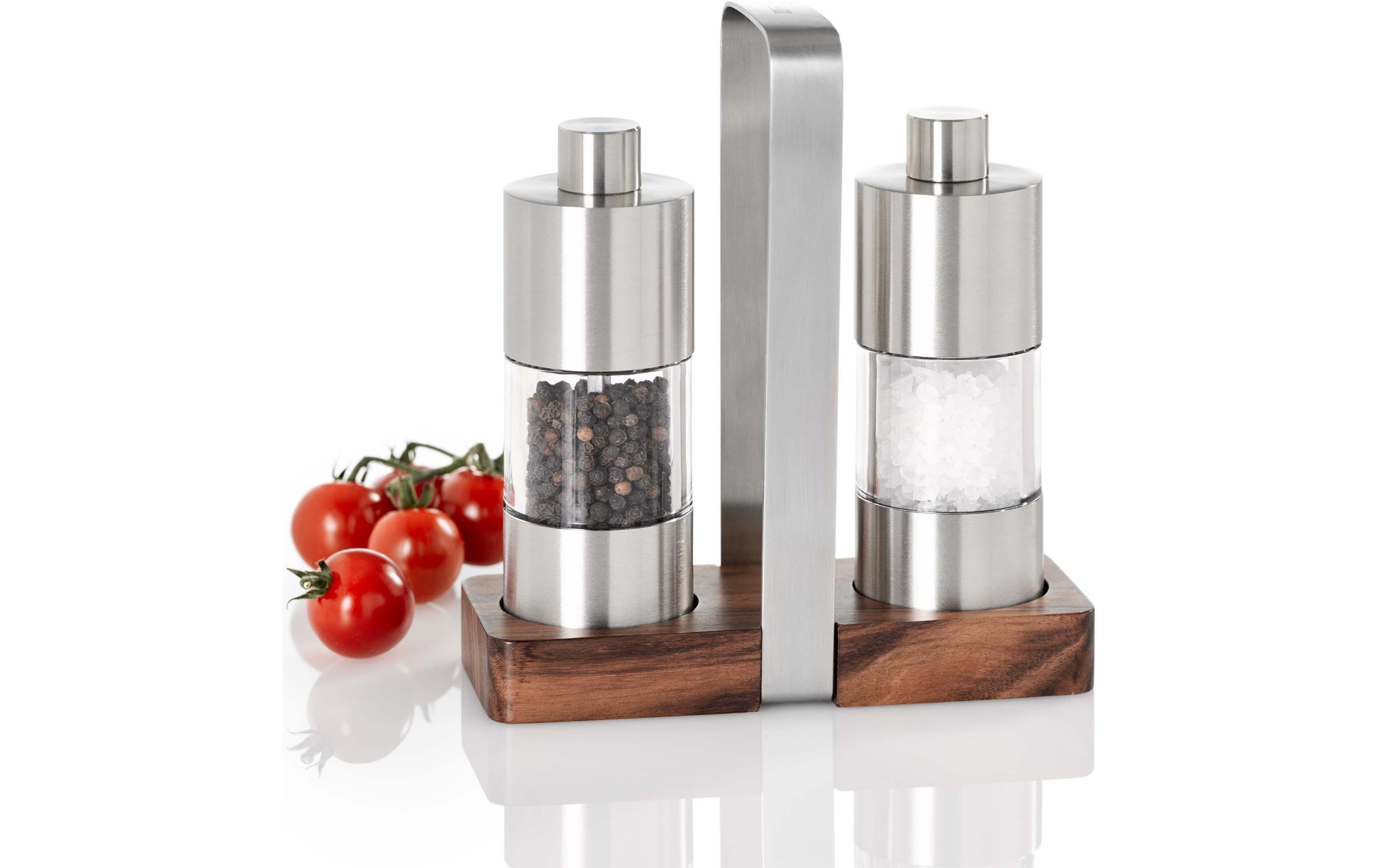 Salz- und Pfeffermühle MENAGE Classic 2 Stück, 13 cm, SilberGewürzmühle (Silber) für