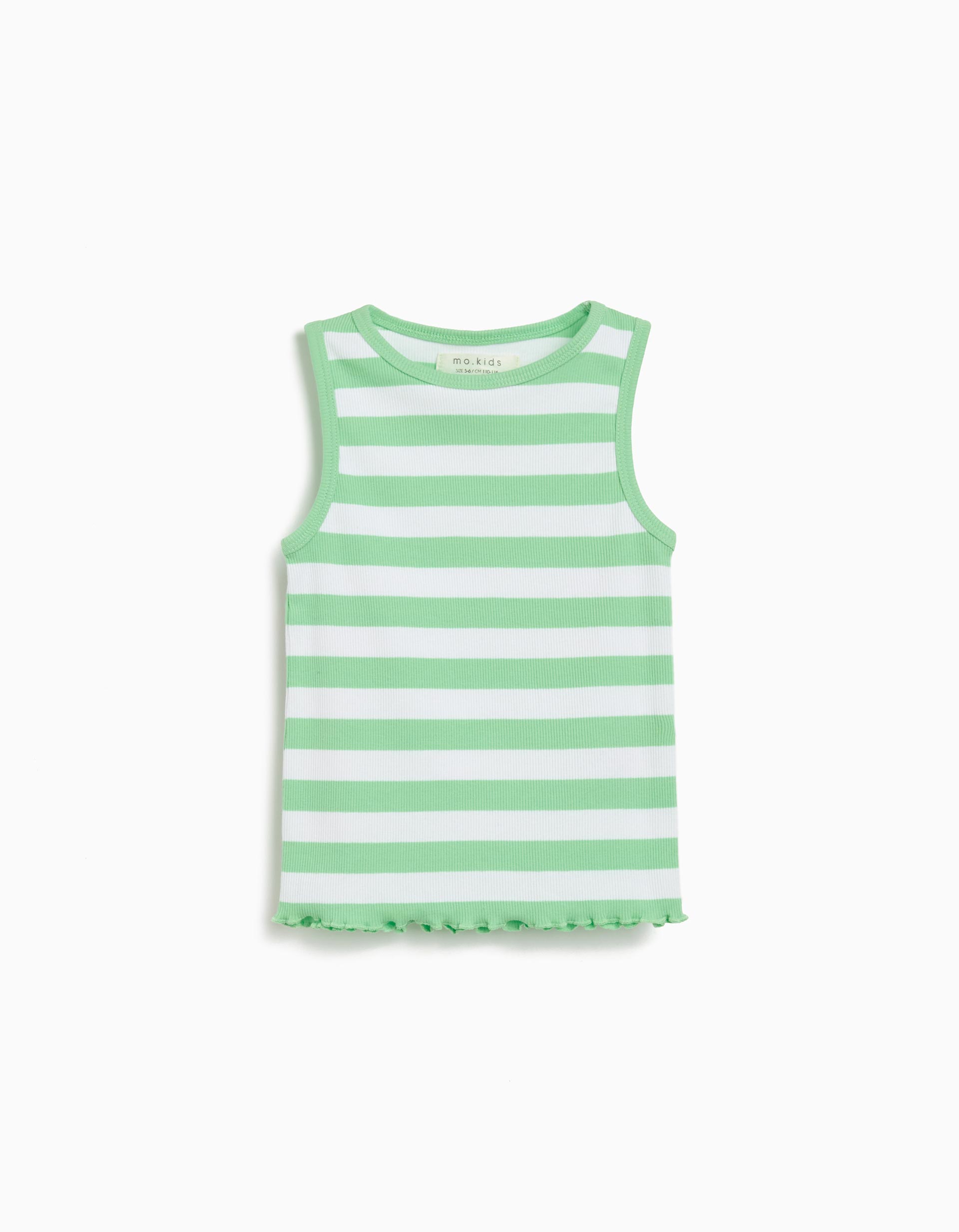 T-shirt sem Mangas, Menina, Verde Claro