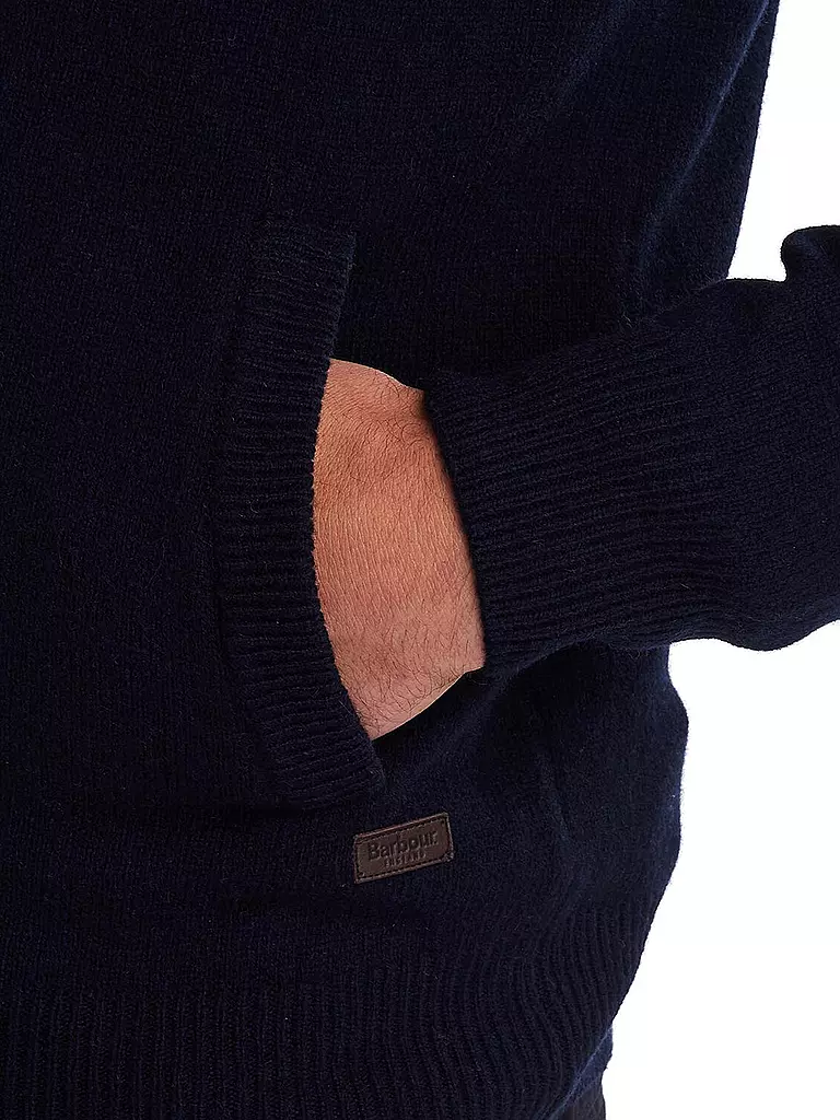 BARBOUR Strickjacke ESSENTIAL dunkelblau