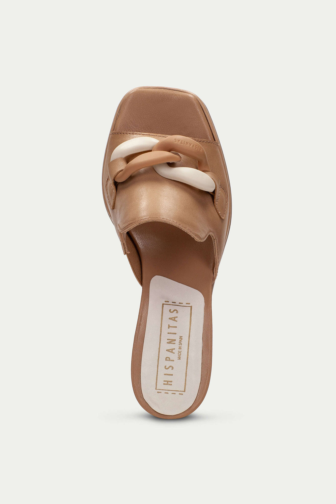 Sandalia mule cadena odina - Arena