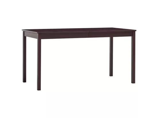 Ensemble de salle à manger 7 pcs Pinède Marron foncé