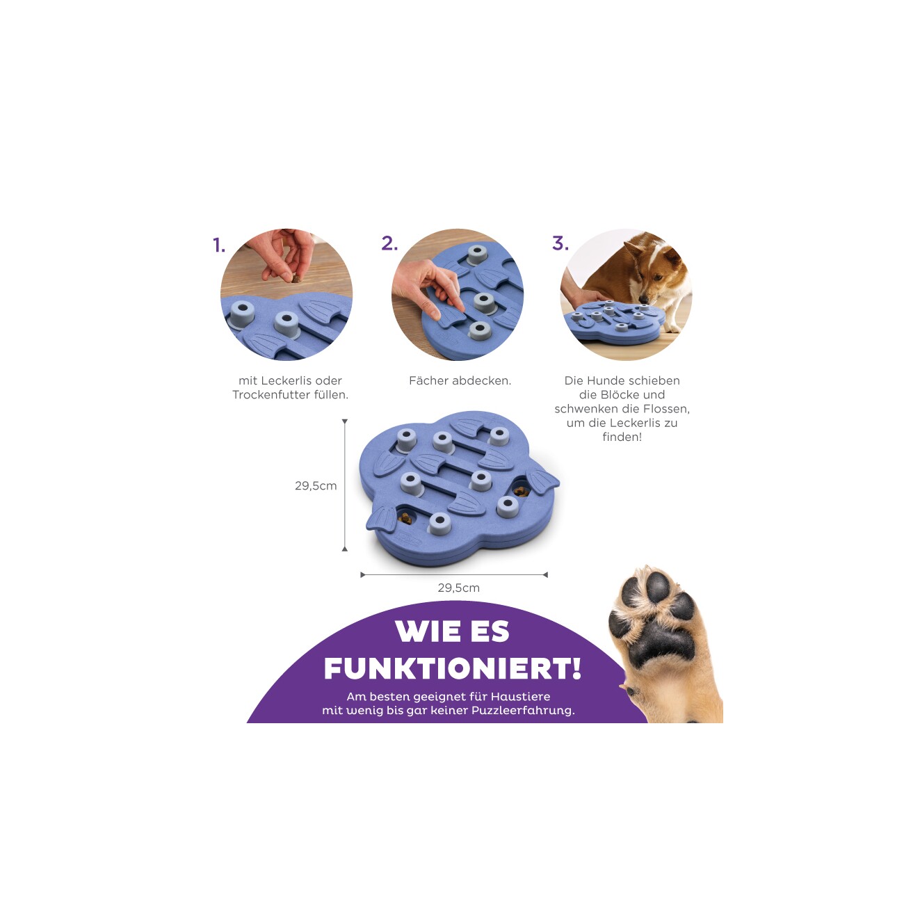 Nina Ottosson Dog Hide n' Slide - Composite Intelligenzspielzeug