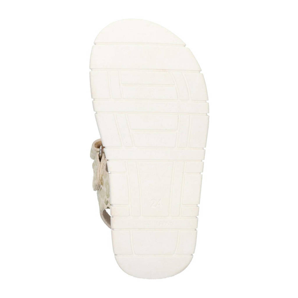 BunniesJR Britt Beachsandalen met panterprint champagne