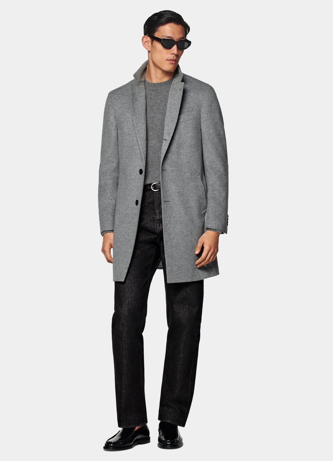 Manteau gris clair