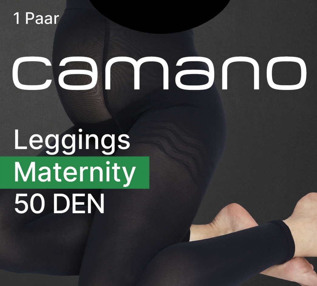 Camano Umstandsleggings »fine functional«  perfekt für jede Phase der Schwangerschaft, 3D 50 DEN