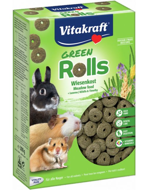 Vitakraft Groen Rollies - Knaagdiersnack - 300 g