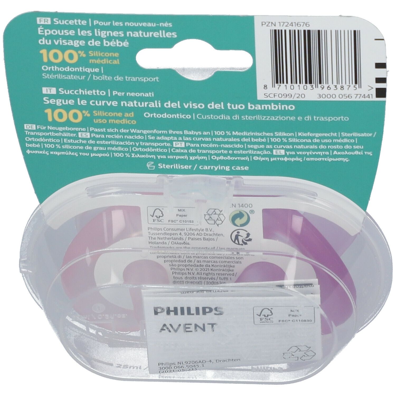 AVENT Schnuller Soothie Girl +0 Monate (Farbe nicht wählbar)