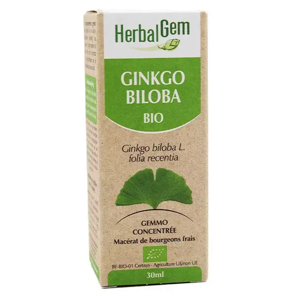 Herbalgem Ginkgo Biloba Orgânico Concentrado Macerado 30ml