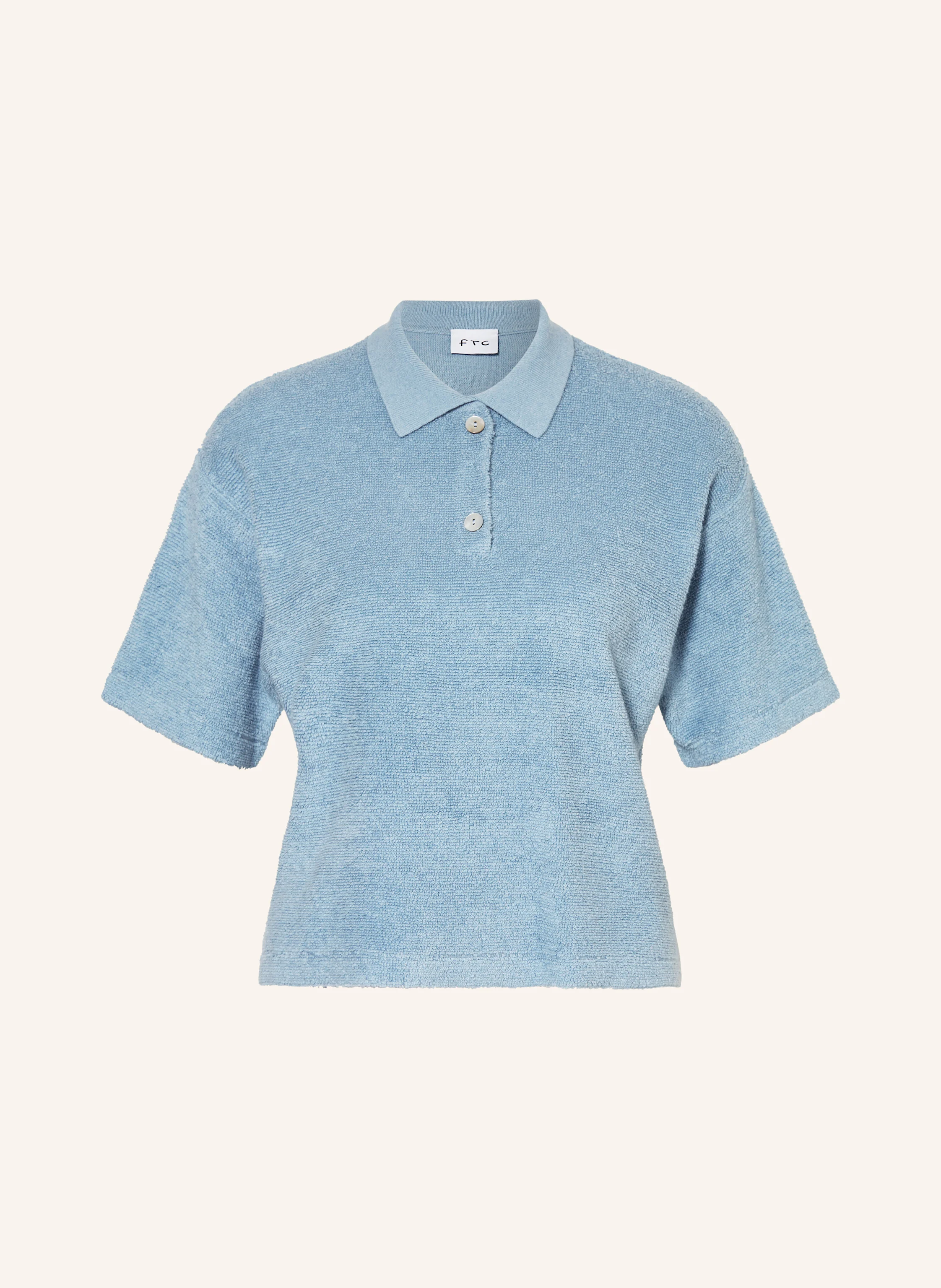 FTC CASHMERE Frottee-Poloshirt