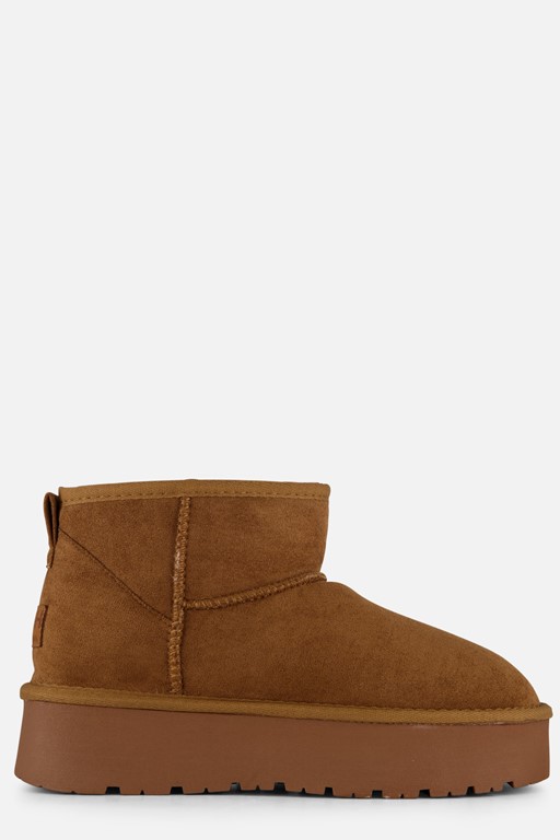 POSH by Poelman Gevoerde boots glitter cognac