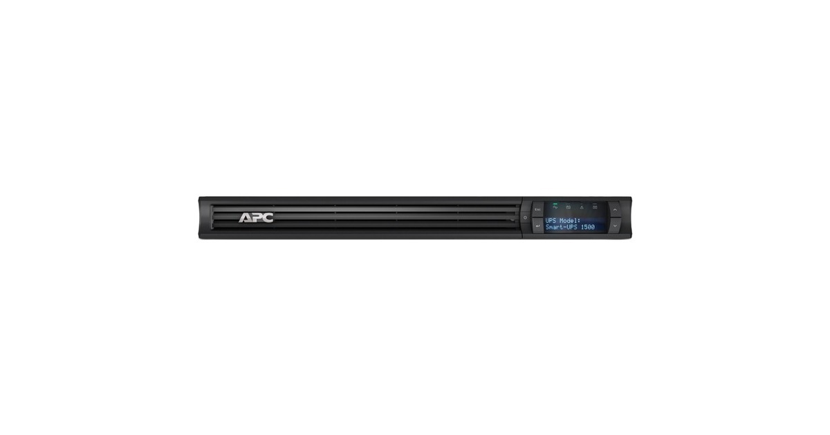 APCSmart-UPS 1500 VA, LCD RM 1 HE, 230 V ups  (Zwart, 4x C13 uitgang, 1U, SMT1500RMI1U)