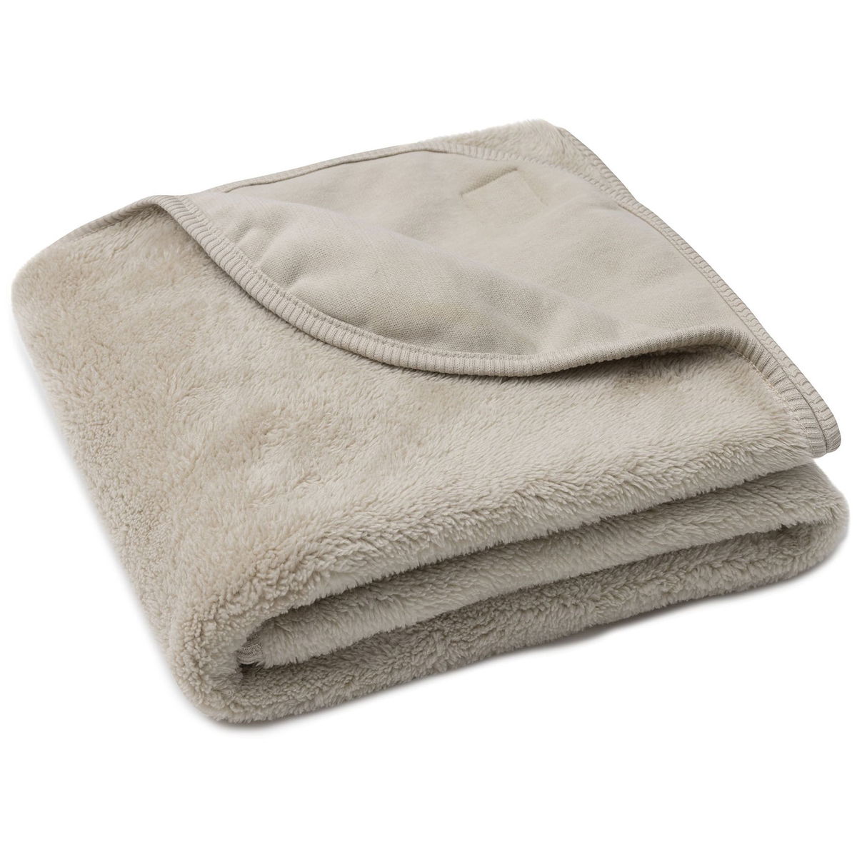 JolleinJollein   Decke Sherpa jersey warm sand 100x150 cm