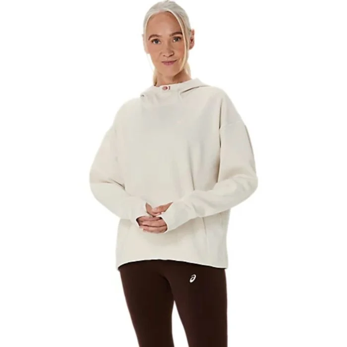 Asics Dame Trøjer Nagino Run Adjustable Hoodie Hvid