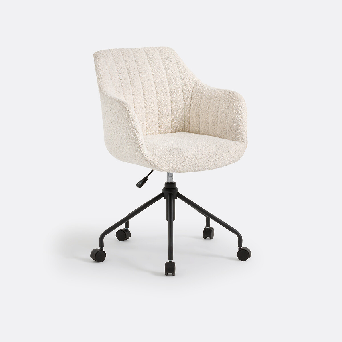LA REDOUTE INTERIORS<br>Cadeira secretária em tecido bouclette, Matie